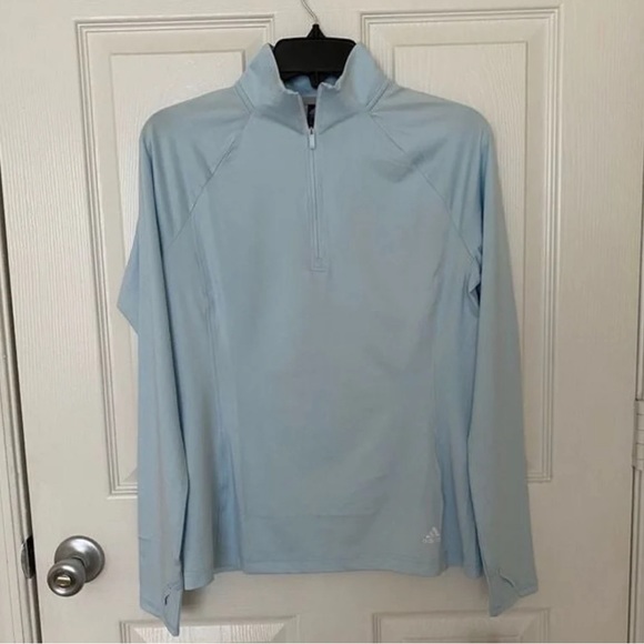 Adidas Golf Long Sleeve Quarter-Zip Pullover - Picture 1 of 7